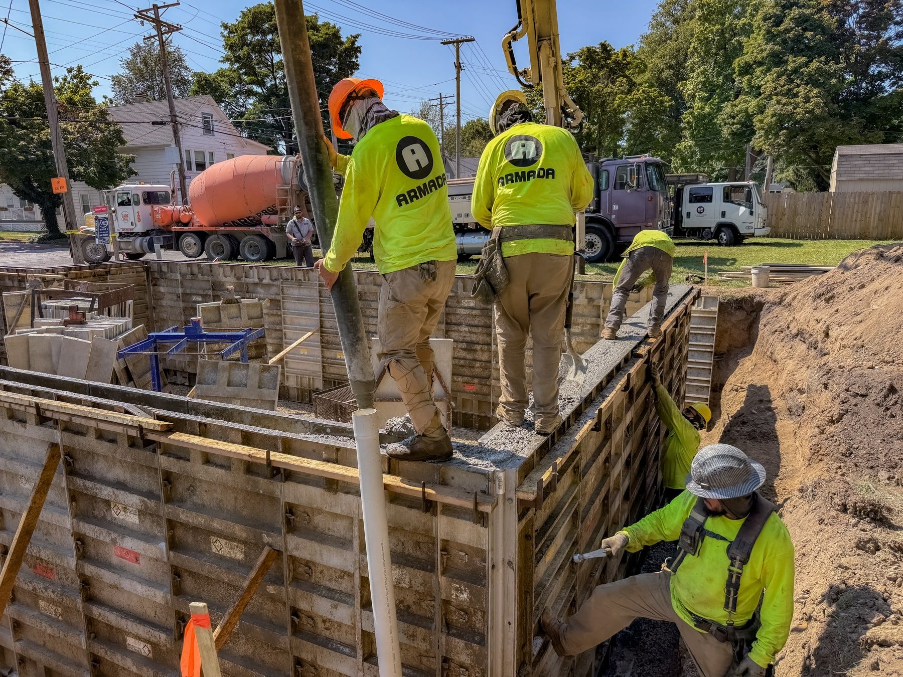 Foundation stage of construction